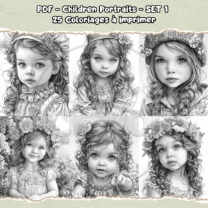 PDF à imprimer – Children Portraits – SET 1