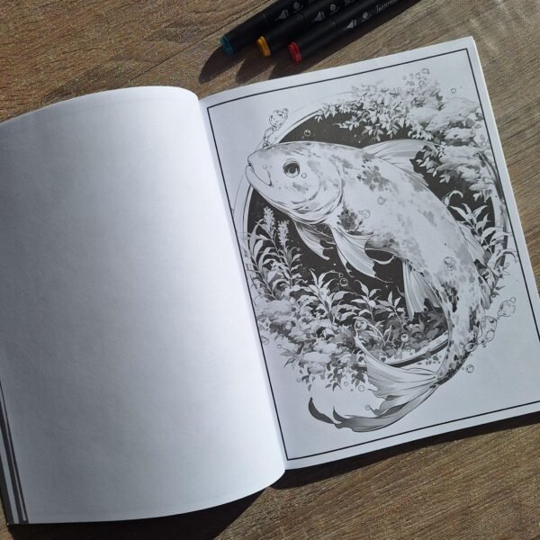 Livre de Coloriage - Animals & Flowers Coloring – Image 8