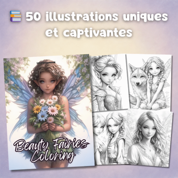 Livre de Coloriage - Beauty Fairies Coloring – Image 3