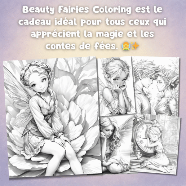Livre de Coloriage - Beauty Fairies Coloring – Image 5