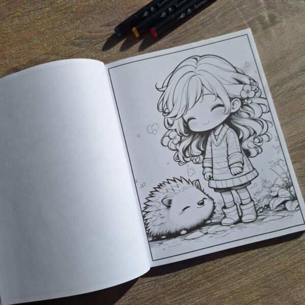 Livre de Coloriage - Chibi Girls Coloring – Image 7