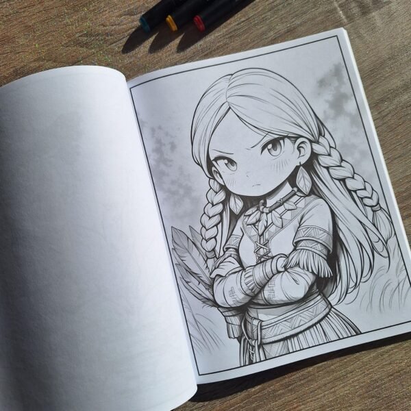 Livre de Coloriage - Chibi Girls Coloring – Image 8