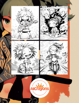 Livre de Coloriage – Chibi Girls Coloring