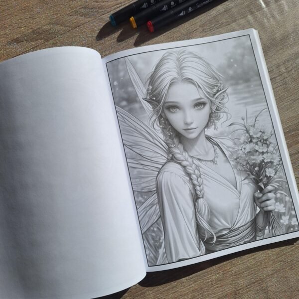 Livre de Coloriage - Beauty Fairies Coloring – Image 7