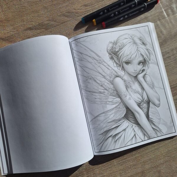 Livre de Coloriage - Beauty Fairies Coloring – Image 8