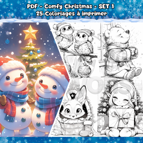 PDF à imprimer – Comfy Christmas – SET 1