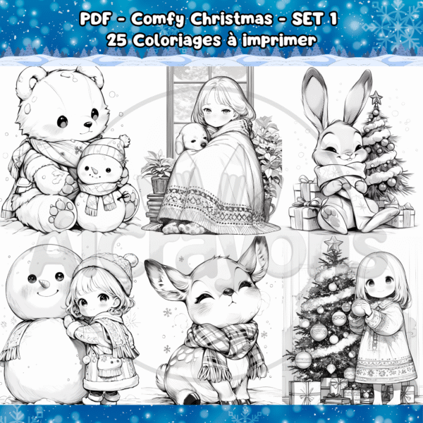 PDF à imprimer – Comfy Christmas – SET 1 – Image 3