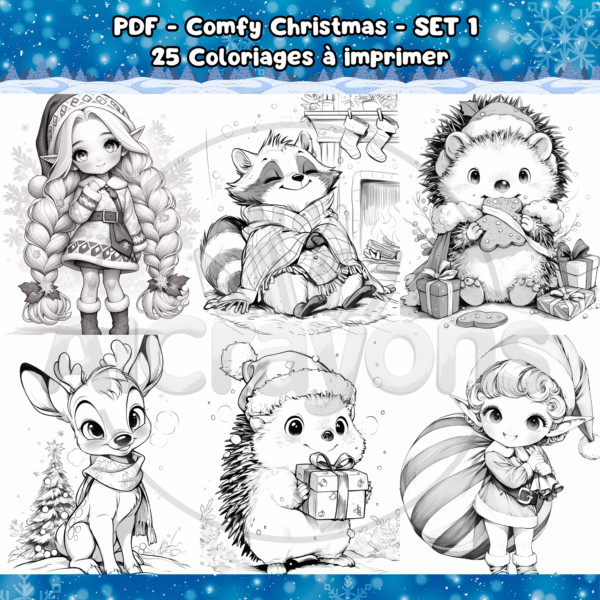 PDF à imprimer – Comfy Christmas – SET 1 – Image 4