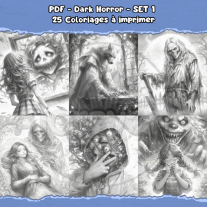 PDF à imprimer – Dark Horror – SET 1