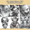 PDF à imprimer – Horror Clowns – SET 1 – Image 4