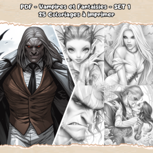 PDF à imprimer – Vampires et Fantaisies – SET 1