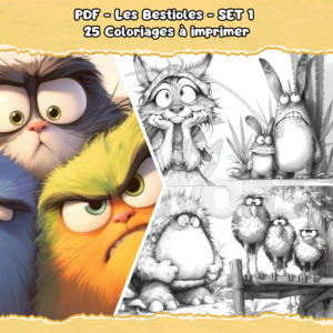 PDF à imprimer – Les Bestioles – SET 1