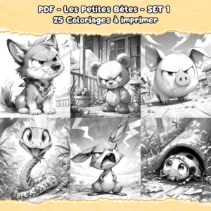 PDF à imprimer – Les Petites Bêtes – SET 1
