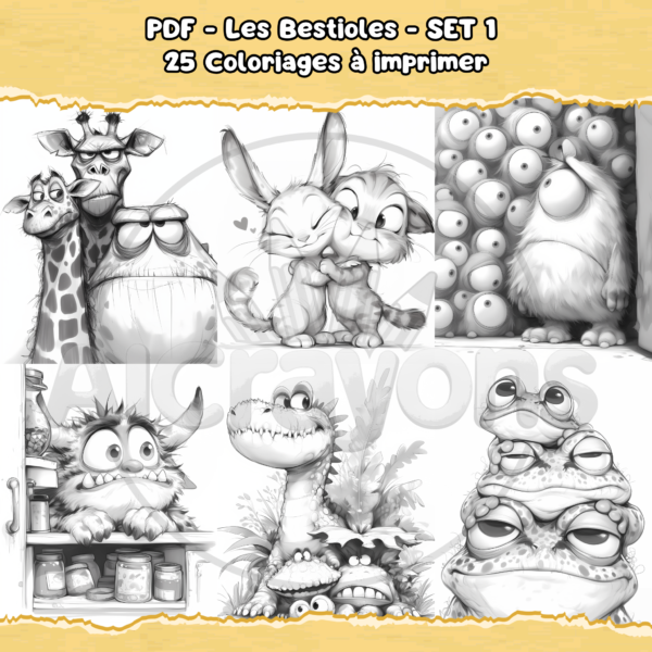 PDF à imprimer – Les Bestioles – SET 1 – Image 3