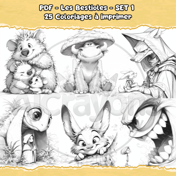 PDF à imprimer – Les Bestioles – SET 1 – Image 4