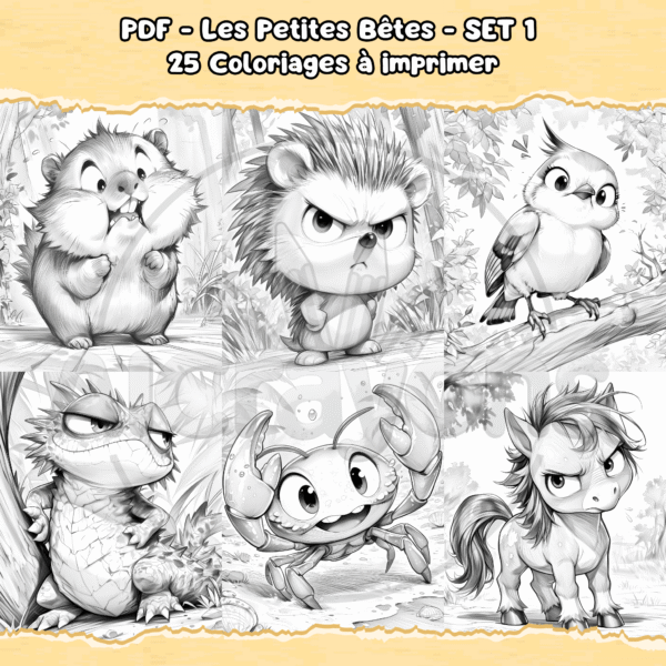 PDF à imprimer – Les Petites Bêtes – SET 1 – Image 3