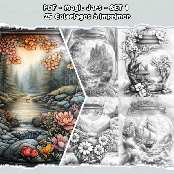 PDF à imprimer – Magic Jars – SET 1