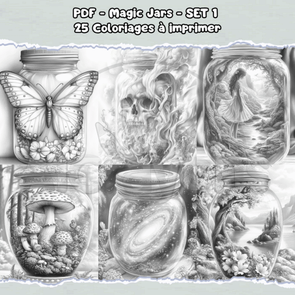 PDF à imprimer – Magic Jars – SET 1 – Image 3