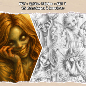 PDF à imprimer – Spider Fairies – SET 1