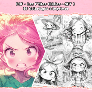 PDF à imprimer – Les P’tites Chipies – SET 1