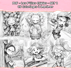 PDF à imprimer – Les P’tites Chipies – SET 1
