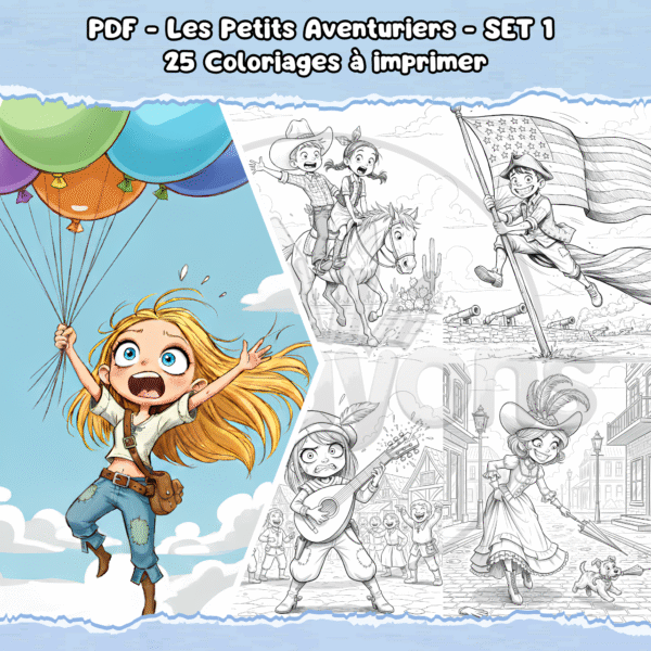 PDF à imprimer – Les Petits Aventuriers – SET 1