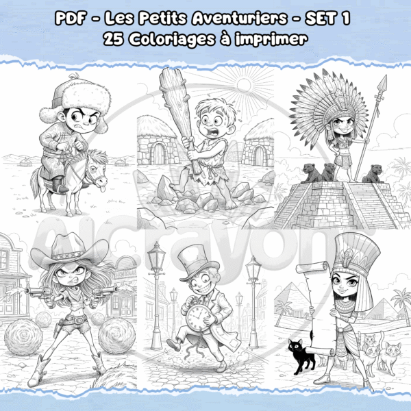 PDF à imprimer – Les Petits Aventuriers – SET 1 – Image 2