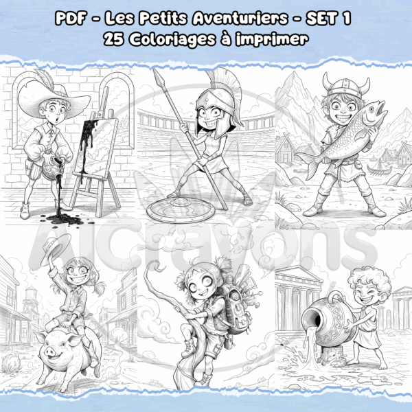 PDF à imprimer – Les Petits Aventuriers – SET 1 – Image 3