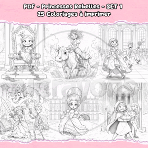 PDF à imprimer – Princesses Rebelles – SET 1