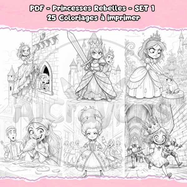 PDF à imprimer – Princesses Rebelles – SET 1 – Image 4