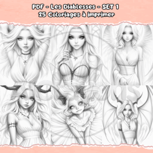 PDF à imprimer – Les Diablesses – SET 1