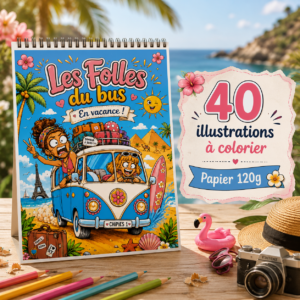 Carnet à spirale – Les Folles du bus en vacance