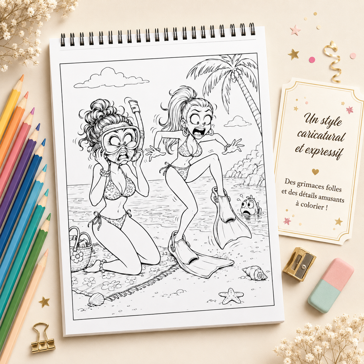 Carnet à spirale – Les Folles du bus en vacance – Image 4