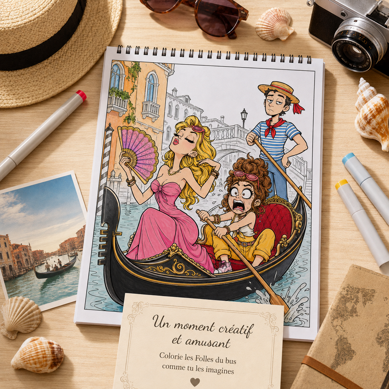 Carnet à spirale – Les Folles du bus en vacance – Image 5